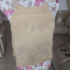 Chloe and Katie XS yellow halter top